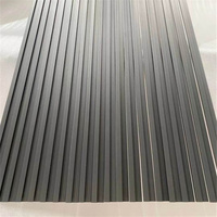 Profilé en aluminium décoratif anodisé gris de qualité supérieure