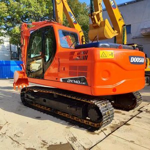 Mini-excavatrice sur chenilles DOOSAN DX140lc d'occasion, 14 tonnes, moteur d'origine, faible nombre d'heures de fonctionnement, petite pelle hydraulique pour travaux forestiers - Product Image 2