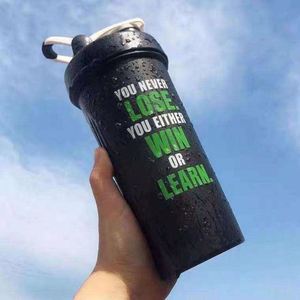 Custom Logo Protein <b>Shaker</b> <b>Bottle</b> BPA Free Plastic Gym Fitness Sports Water Cup with Mixing Whisk Ball for Promotion - Product Image 2