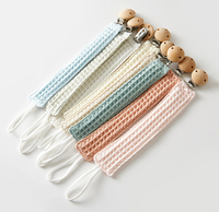 Attache-sucette en coton en gros pour garçons et filles, sangle universelle en tissu pour la plupart des sucettes