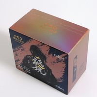 Boîte d'emballage en papier auto-érectible écologique personnalisée pour thé et café, recyclable, avec laminage mat/brillant et gaufrage, revêtement AL