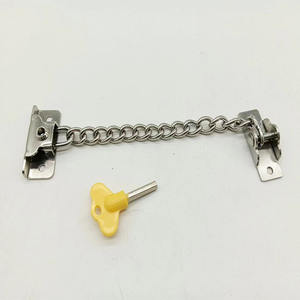 Modern Stainless Steel Window Chain Lock Guard Child Safety <strong>Restrictor</strong> for Flat Open Windows Anti-Theft Brushed <strong>Door</strong> Window - Product Image 1