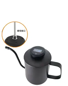オリエンタルクラシックデザイン醸造コーヒーポット600MLステンレス鋼ミニ電気グースネックドリップケトルに注ぐ