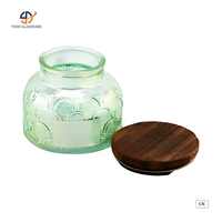 Pot de rangement en verre ion-plaqué en gros avec couvercle pour aliments secs et organisation de la cuisine domestique
