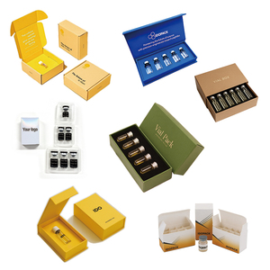 Boîtes d'emballage holographiques pour flacons de peptides, les plus vendues, boîtes d'emballage en verre pour flacons, stylos, avec fermeture magnétique et dorure à chaud - Product Image 5