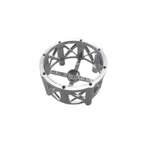 Soporte cilíndrico de aluminio en bruto mecanizado por CNC personalizado, fresado de 5 ejes, componente de repuesto ligero para motocicleta.