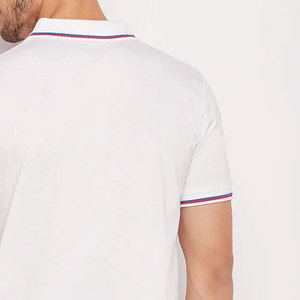 เสื้อโปโลผ้าถักสีพื้นแบบสวมใส่สบาย ระบายอากาศได้ดี ทรงปกติ ขายเสื้อโปโลแขนสั้นผ้าฝ้ายสีพื้น ระบายอากาศได้ดี - Product Image 4