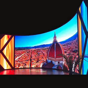 Indoor Curved LED Display Screen P2.604mm 2.976mm 3.91mm Pixel Video Wall For Advertising Events Rental Big Stage LED Screen