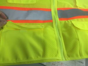 CONMR Factory Premium Work Wear Hivis Jaune Orange Gilets avec bande réfléchissante Utilisation de jour ou de nuit disponible - Product Image 6