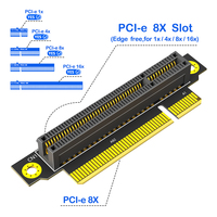 Carte adaptateur d'extension CPU 1U pour serveur PCIe 8X 3.0 à 90 degrés inversée, haute vitesse, stabilité, transmission de signal à faible perte