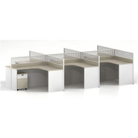 Poste de travail de bureau incurvé avec cloison, bureau informatique moderne en bois, table de direction de luxe, ensemble de mobilier de bureau