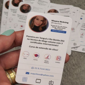 นามบัตรบริษัทพีวีซีดีไซน์บัตรพลาสติกรหัส QR สำหรับการสนับสนุนธุรกิจของคุณ - Product Image 3