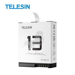 <span class=keywords><strong>Batterie</strong></span> TELESIN 4.48V 1950mAh pour <span class=keywords><strong>Go</strong></span> <span class=keywords><strong>Pro</strong></span> noir 13 caméra résistant au froid moins 20 ° charge rapide <span class=keywords><strong>batterie</strong></span> grande capacité - Product Image 1