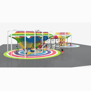 קשת רשת קשת חבל הסרוגה רשת טיפוס קרופלנד עבור ילדים בחוץ מגרש משחקים ציוד אטרקציות ציבוריות - Product Image 2