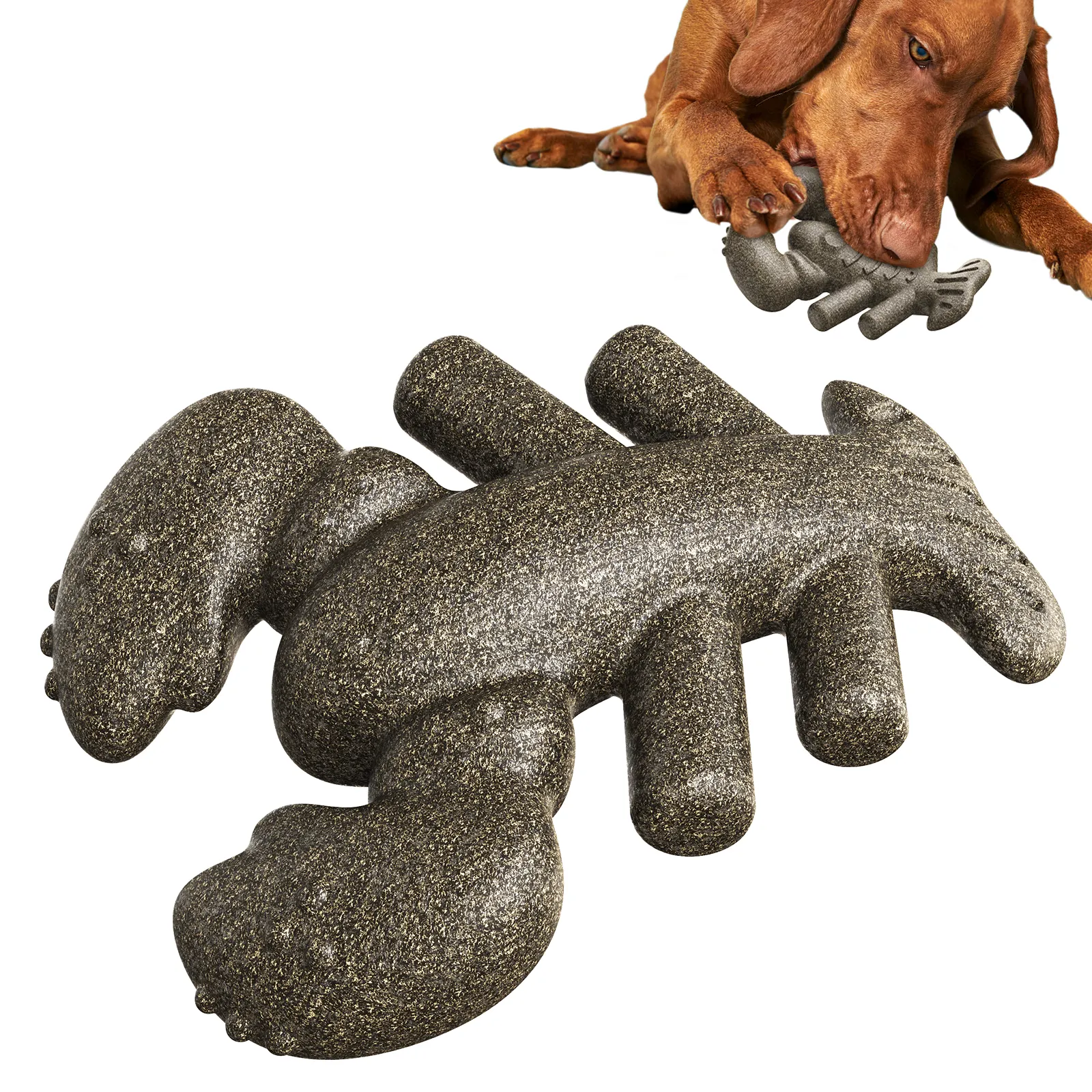 Vente en gros de homard de Boston Jouets à mâcher durables en TPR pour animaux de compagnie Jouets à mâcher en caoutchouc pour chiens avec couineur