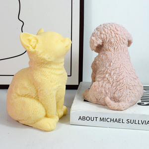 3D Large Size Teddy Dog <b>Candle</b> <b>Mold</b> Cat Silicone <b>Candle</b> <b>Molds</b> for <b>Candle</b> Making - Product Image 4