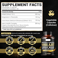 Capsules de Shilajit naturelles de marque privée OEM 7 en un complexe de santé pour hommes Capsules de Shilajit pour hommes femmes Meilleur booster