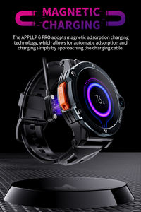 Lokmat <span class=keywords><strong>Appllp</strong></span> <span class=keywords><strong>6</strong></span> Pro Smartwatch Double Caméra 4 + 64gb 800mAh Android 8.1 Smart Watch 4G 1.54 ''Rond TFT 360*360 Écran Montre - Product Image 6