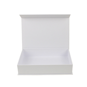 Luxury Eco Friendly Custom Book Shape Hard Flip Top <b>White</b> Small Folding Paper <b>Box</b> Magnetic Gift <b>Box</b> - Product Image 5