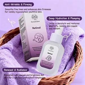 Suero Facial Antienvejecimiento con Retinol Coreano Fermentado, Ácido Hialurónico, Colágeno y Péptidos para Renovar la Piel y Eliminar Arrugas - Product Image 6