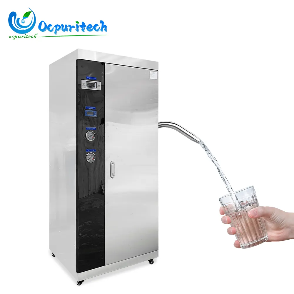 آلة معالجة صناعية لإعداد مياه الشرب النقية للاستخدام المنزلي بمرشح بثلاثة أضعاف 200lph/Ro نظام تناضح عكسي