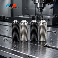 Pin Plunger Pegas Kekuatan Tinggi dengan Soket Berlubang, Plunger Pegas Ujung Bola, Plunger Bola Baja Tahan Karat 440c, M8 M10 M12