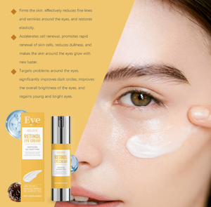 Crème contour des yeux au rétinol, soin hydratant doux, sensation de peau douce et lisse, soin quotidien rafraîchissant pour les yeux - Product Image 4