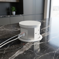 Prises motorisées escamotables étanches avec support USB, prises cachées, prise de charge sans fil électrique pour maison intelligente