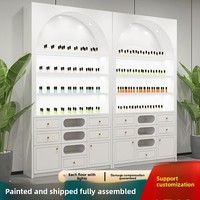 Présentoir de Cosmétiques Rotatif Autonome pour Salon de Beauté, Soins de la Peau, Vernis à Ongles, Colle et Produits de Nail Art