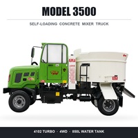 Nouvelle arrivée : Camion malaxeur à béton 6m3 auto-chargeur pour projets urbains, meilleur prix