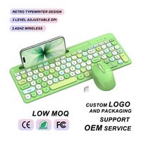 Wireless 100-Key Colorful Keyboard Mouse Combo Ergonomic Design 2.4GHz USB Numeric Keypad for PC/Desktop & Laptop in Stock