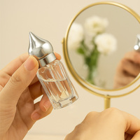 Bouteille de parfum estampée en or octogonale 3ml/6ml/12ml bouteilles en verre d'huile essentielle Attar Oud bâton compte-gouttes rechargeable