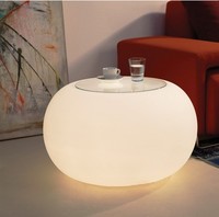 Table basse lumineuse RGB Glow Lounge Table lumineuse Table d'appoint pour l'extérieur