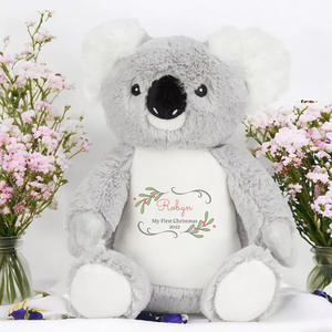 Personalised <strong>Elephant</strong> <strong>Gift</strong> Personalised Plush Animals Soft Toy Christening Baby <strong>Gift</strong> With Logo - Product Image 4