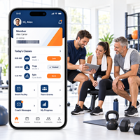 Développement d'applications personnalisées pour clubs sportifs (iOS et Android) avec gestion des adhésions, réservation de cours et communication d'équipe