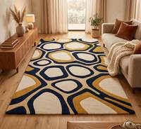 Rouleau de moquette Axminster moderne haut de gamme, largeur 4m, riche en laine, tissé à pois, extra épais, écologique, pour la maison, les hôtels de luxe et les casinos