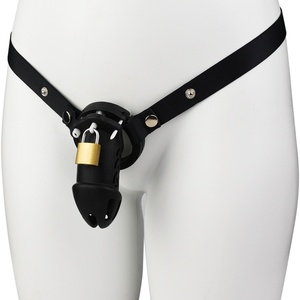 FRRK-113 avec ceinture, cage de chasteté en silicone souple pour homme, équipement de bondage du pénis, 6 couleurs disponibles, jouets sexuels pour hommes - Product Image 2