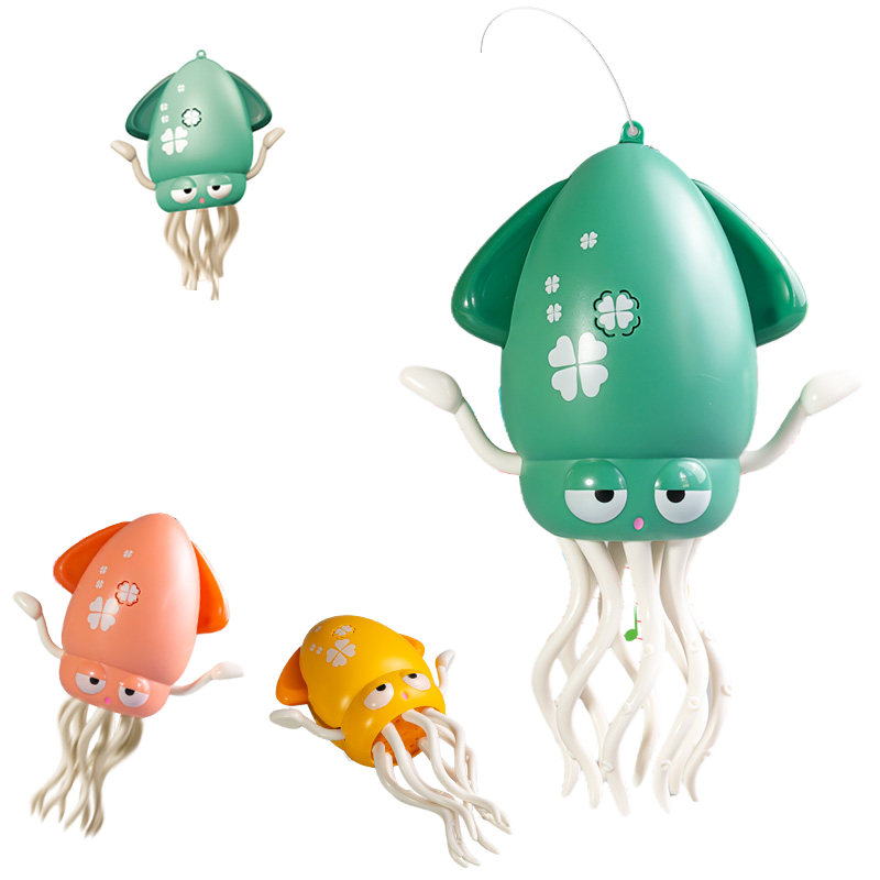 2025 New Electric Dancing Squid Toy - Auto-Sensing Obstacle Avoidance Interactive Pet Toy with Music