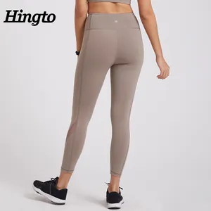 Mallas de entrenamiento deportivas personalizadas fitness gimnasio deporte pantalones de yoga de secado rápido al por mayor mallas de Yoga de cintura alta para mujer