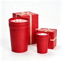 Pot de rangement artisanal en forme de tasse à café Ice Cube, étiquette personnalisée, impression 3D, plastique PLA écologique et biodégradable