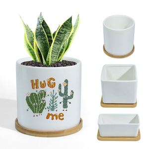 Macetas de Cerámica para Sublimación, Ecológicas, Duraderas, Personalizables, para Uso en Interiores y Exteriores, Hogar y Jardín - Product Image 3
