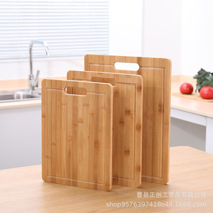 Tabla de cortar de bambú rectangular de 1.5*1520mm, de doble cara, para cortar frutas y queso. - Product Image 3