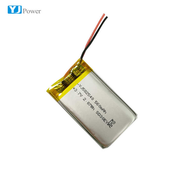 lipo YJ582540 560mAh 3.7v Lithium polymer rechargeable battery for  
