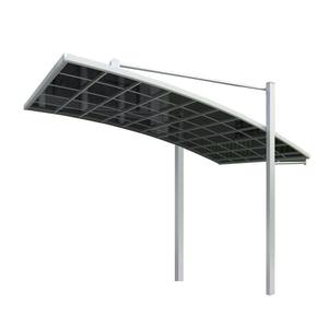Sistema de cochera de aluminio de aleación doble personalizado Tirador <span class=keywords><strong>diagonal</strong></span> simple de un solo lado Estacionamiento al aire libre Toldo Refugio Estacionamiento de automóviles - Product Image 6