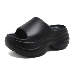 Sandales compensées pour femmes en EVA à bout ouvert, antidérapantes, pour l'été et l'extérieur - Product Image 5