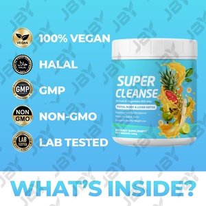 JBY OEM Super Cleanse <span class=keywords><strong>Total</strong></span> Body Liver Detox Compléments Alimentaires à Base de Plantes pour Adultes 35 Fruits Légumes Aloe pour la Gestion de l'<span class=keywords><strong>Énergie</strong></span> et la Santé du Foie - Product Image 5