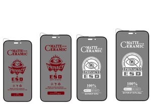Protector <span class=keywords><strong>de</strong></span> Pantalla Mate Suave Anti-Espía para iPhone 17 Max, <span class=keywords><strong>Película</strong></span> Protectora <span class=keywords><strong>de</strong></span> Cerámica Nano 3D ESD, Anti-Miradas, PET Anti-Rayones - Product Image 2