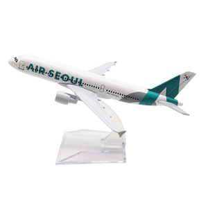 Modelo de Avión de Metal Fundido a Presión Airbus <span class=keywords><strong>A320</strong></span> CEO de Air Seoul a Escala <span class=keywords><strong>1</strong></span>/<span class=keywords><strong>400</strong></span> de 16 cm con Soporte de Exhibición - Product Image 2