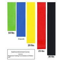 Bande de Résistance en Boucle pour Yoga et Fitness, Amincissante pour les Jambes, Façonnage des Fesses, Anneau de Levage des Fessiers, pour Squat, en Élastomère Thermoplastique, Lot de 5 Pièces