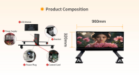 Layar LED Tahan Air IP65 untuk Atap Mobil P2.5 Full Color, Papan Iklan Digital LED Satu Sisi, 4G WIFI, Layar LED Atap Taksi